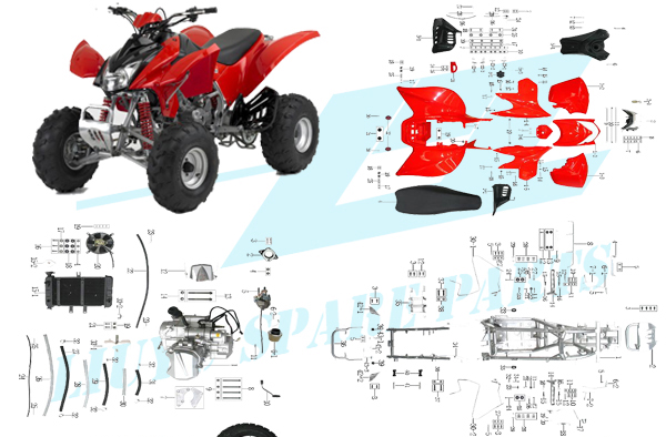 250cc ATV Parts