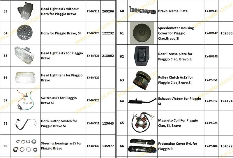 Piaggio Bravo Si Parts-4