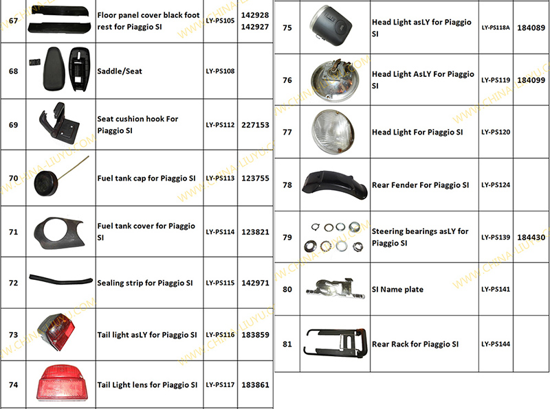 Piaggio Bravo Si Parts-5